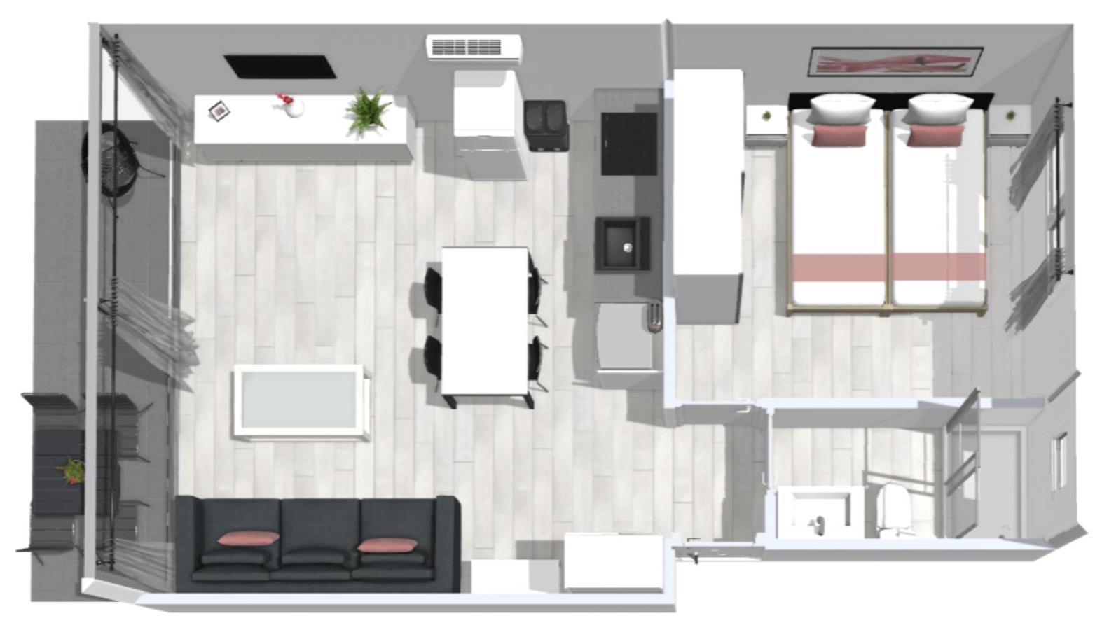 Roses Apartments 2 - Vista Mar Lateral 1Habitacion Экстерьер фото